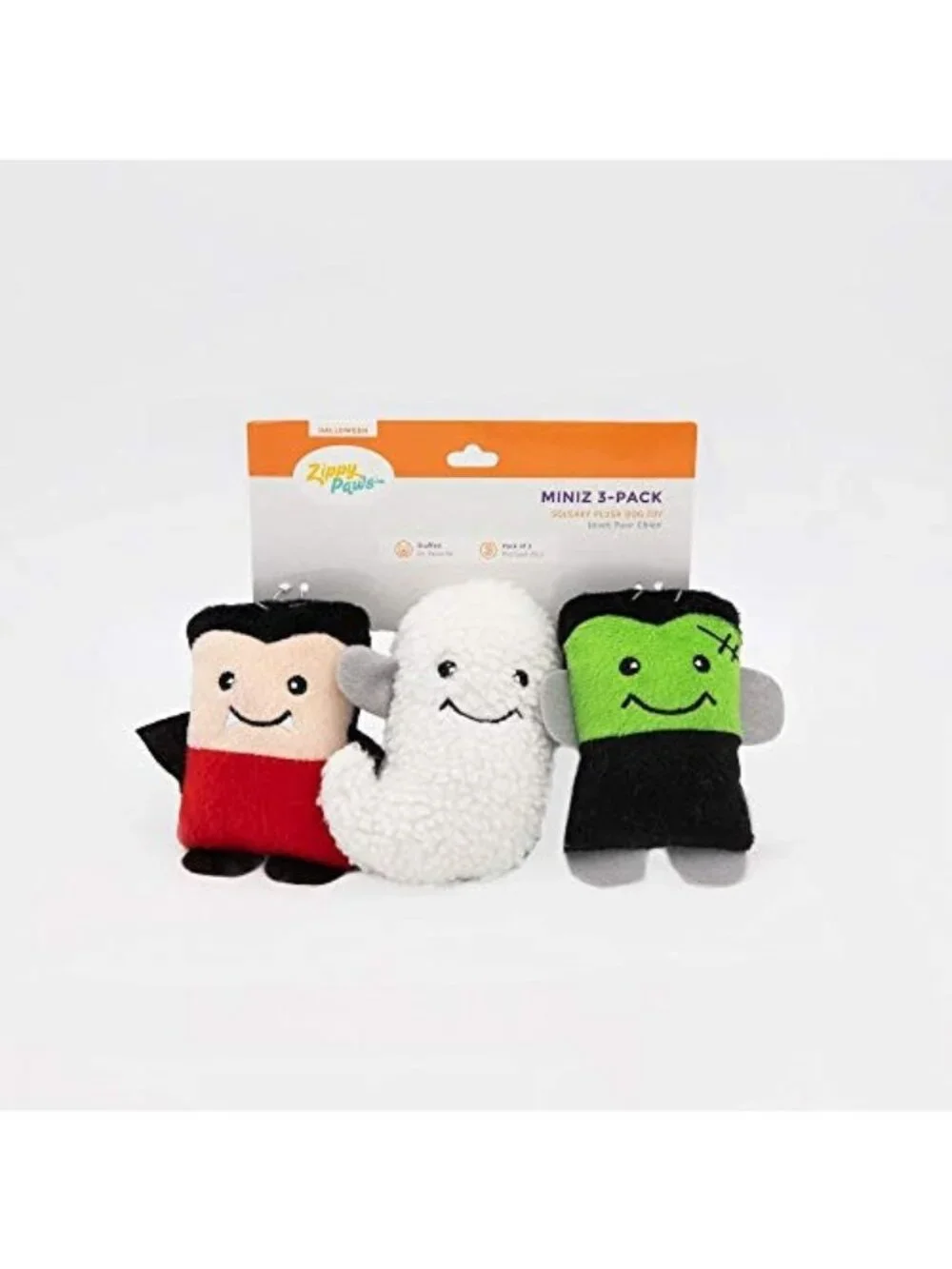 Zippy Paws Halloween Miniz Monsters 3Pk
